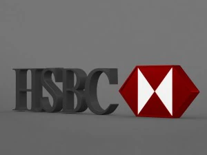 hsbc logo 3D Model