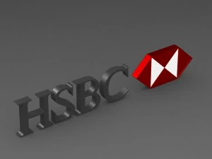 hsbc logo 3D Model