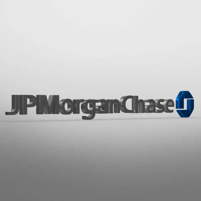 jp morgan chase logo 3D Model .c4d .max .obj .3ds .fbx .stl .blend 