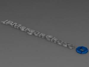 jp morgan chase logo Model 3D