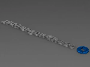 jp morgan chase logo 3D Model