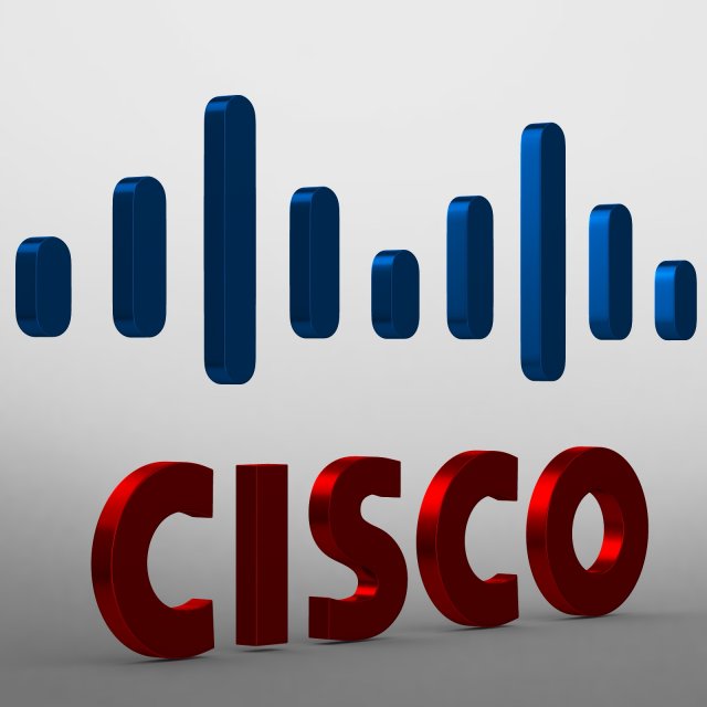 cisco logo 3D-Modell .c4d .max .obj .3ds .fbx .stl .blend 