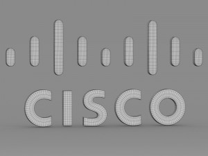 cisco logo 3D-Modell