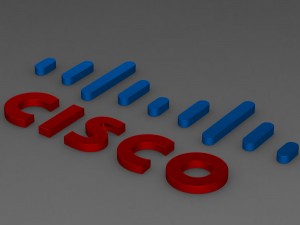 cisco logo 3D-Modell