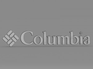 columbia logo 3Dモデル