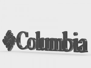 columbia logo 3Dモデル