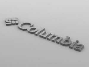 columbia logo 3Dモデル