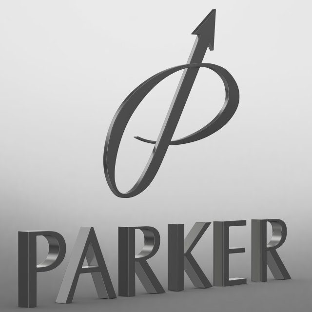 parker logo 3D मॉडल .c4d .max .obj .3ds .fbx .stl .blend 
