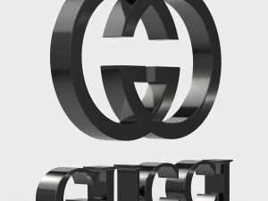 gucci logo 3D Model