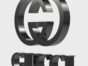 gucci logo 3D Model