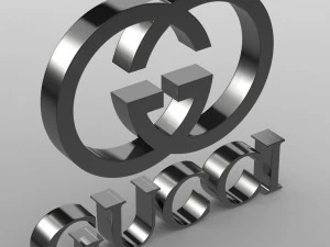 gucci logo 3D Model