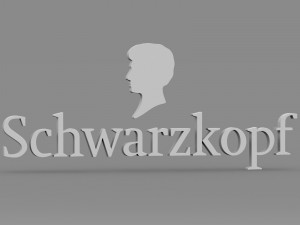 schwarzkopf logo Modello 3D