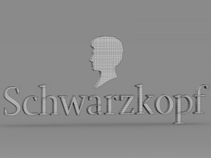 schwarzkopf logo Modello 3D