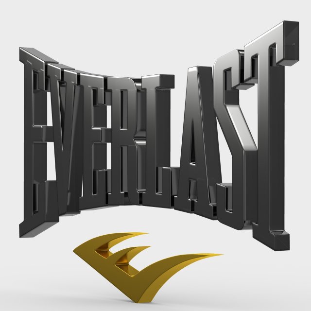 everlast logo 3D Model .c4d .max .obj .3ds .fbx .stl .blend 