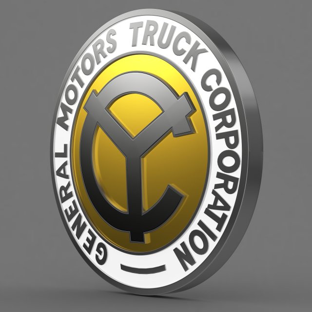 yellow coach logo 3D Model .c4d .max .obj .3ds .fbx .stl .blend 