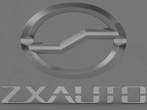 zxauto logo 3D Model in Parts of auto 141539 | 3DExport