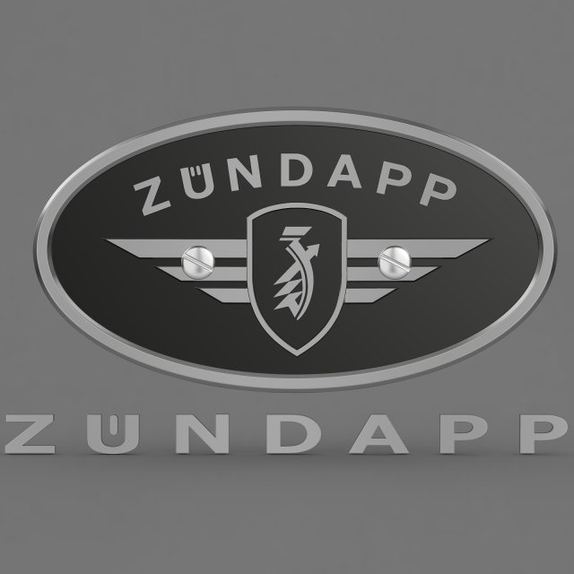 zundapp logo Modèle 3D .c4d .max .obj .3ds .fbx .stl .blend 