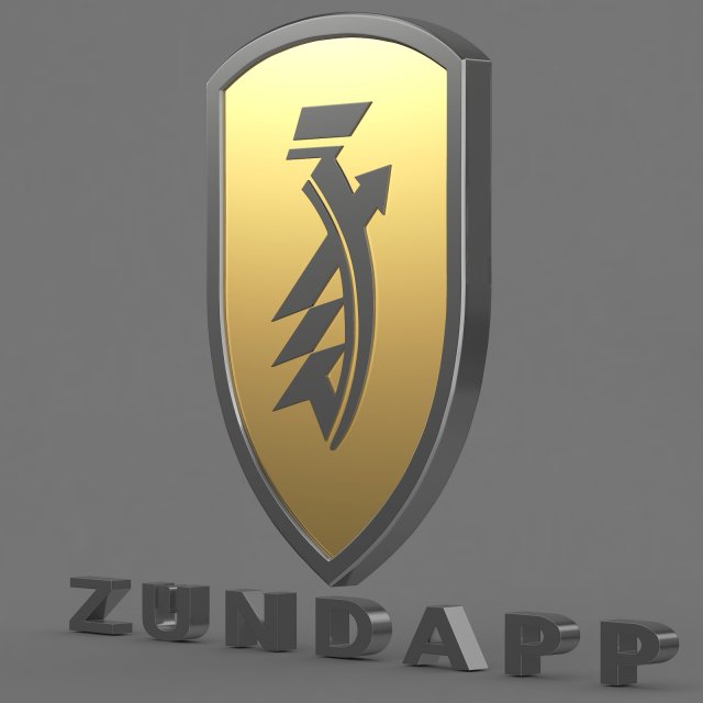 zundapp logo 3 Model 3D .c4d .max .obj .3ds .fbx .stl .blend