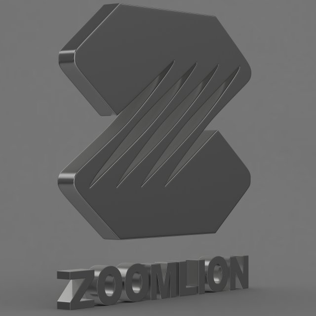 zoomlion logo Model 3D .c4d .max .obj .3ds .fbx .stl .blend 