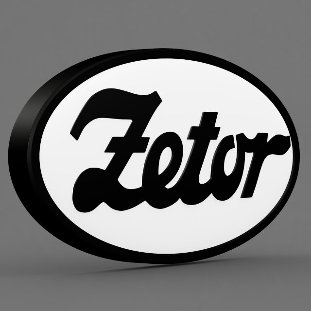zetor logo 3D Model .c4d .max .obj .3ds .fbx .stl .blend 
