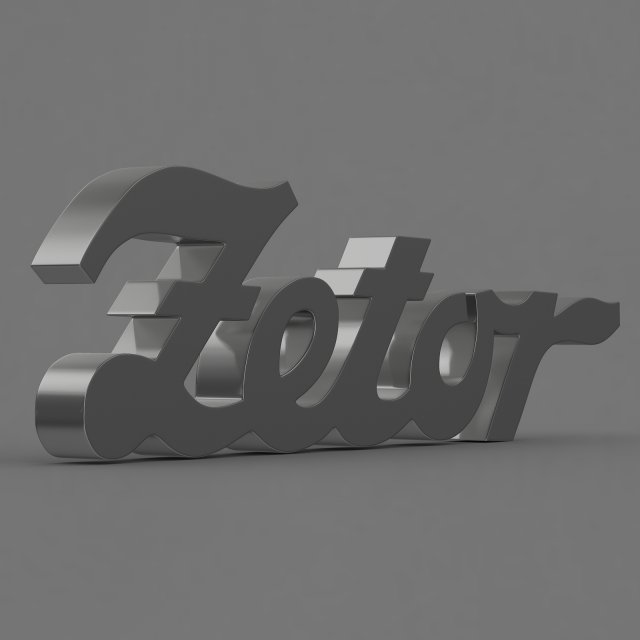 zetor logo 2 3Dモデル .c4d .max .obj .3ds .fbx .stl .blend 