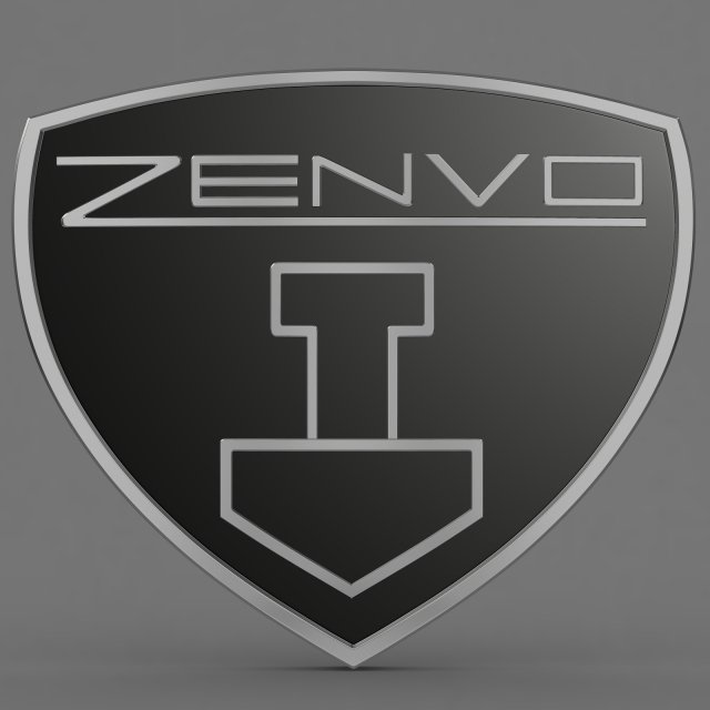 zenvo logo Modelo 3D .c4d .max .obj .3ds .fbx .stl .blend 