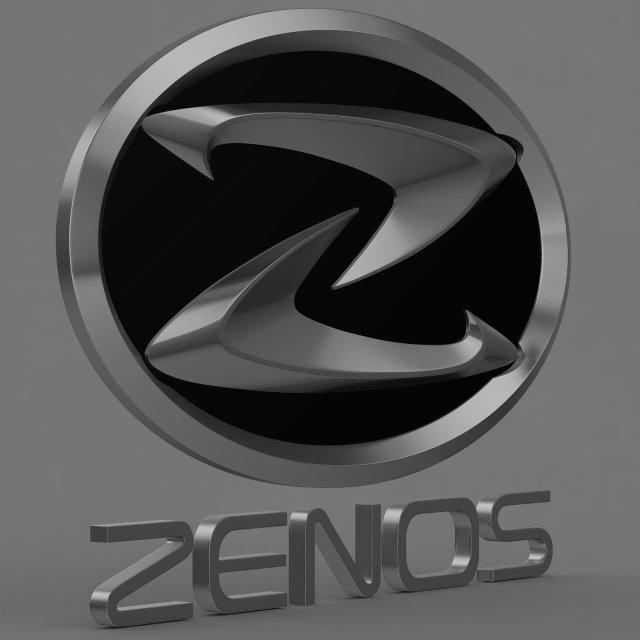 zenos logo 3D 모델 .c4d .max .obj .3ds .fbx .stl .blend 