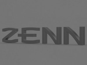 zenn logo 2 Modèle 3D
