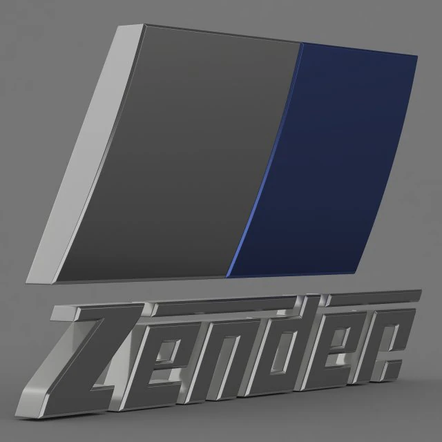 zender logo 3D Model .c4d .max .obj .3ds .fbx .stl .blend 
