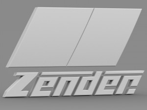 zender logo Modello 3D