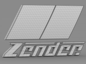 zender logo Modello 3D
