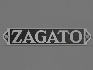zagato logo 2 3D मॉडल