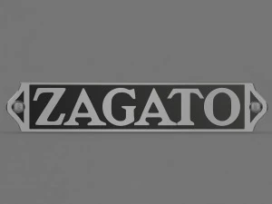 zagato logo 2 3D Model