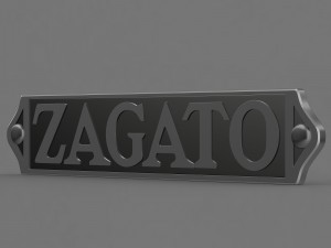 zagato logo 2 3D मॉडल