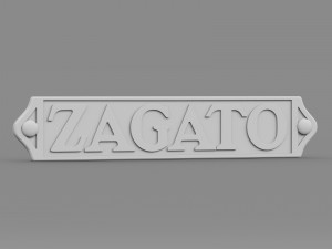 zagato logo 2 3D मॉडल