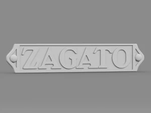 zagato logo 2 3D Model