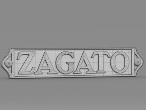 zagato logo 2 3D मॉडल