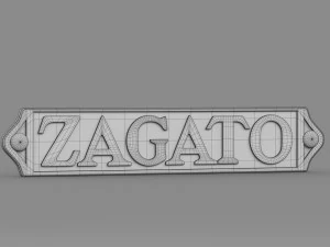 zagato logo 2 3D Model