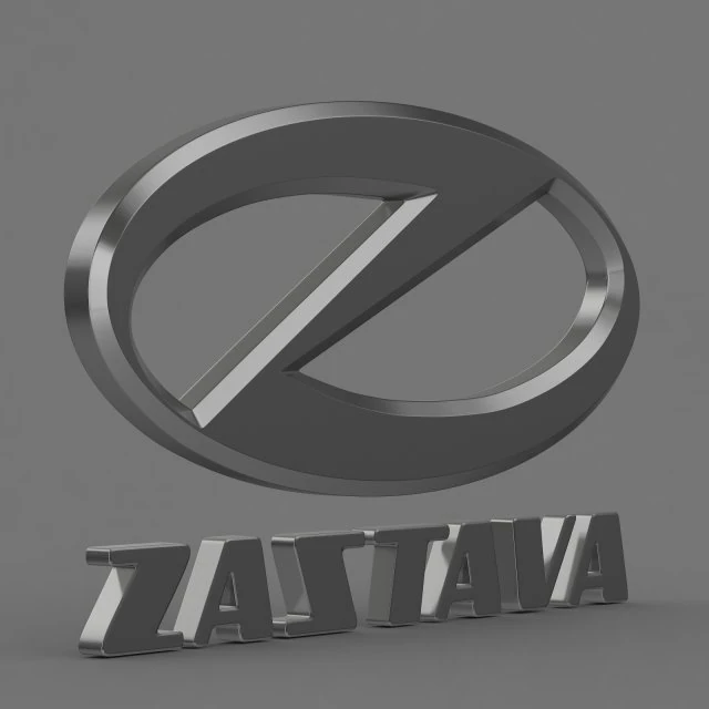 zastava logo 3D Model .c4d .max .obj .3ds .fbx .stl .blend 