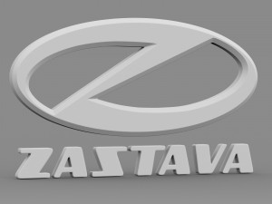 zastava logo Model 3D