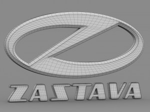 zastava logo Model 3D