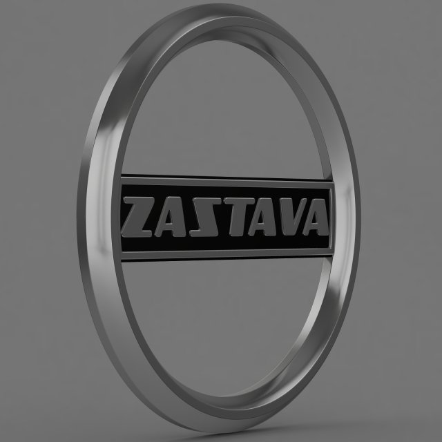 zastava logo 2 Modelo 3D .c4d .max .obj .3ds .fbx .stl .blend 
