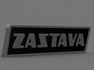zastava logo 3 3D Model