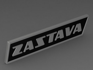 zastava logo 3 3D मॉडल