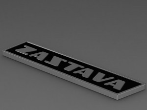 zastava logo 3 3D मॉडल
