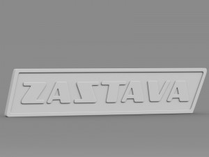 zastava logo 3 3D मॉडल