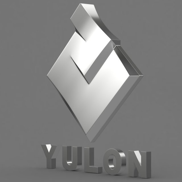 yulon logo 3D 모델 .c4d .max .obj .3ds .fbx .stl .blend 