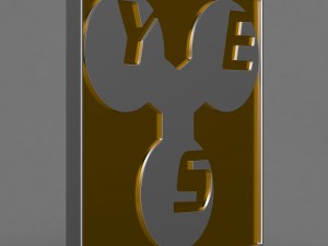 yes logo 3Dモデル