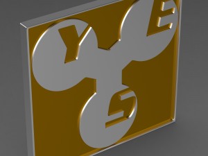 yes logo 3Dモデル