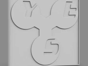 yes logo 3D Model